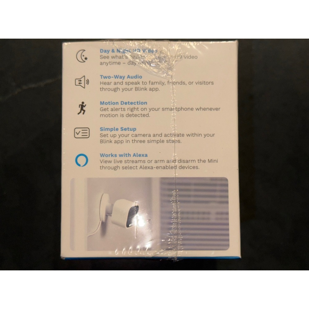 Blink Gen1 Mini Indoor Plug-In HD Smart Security Camera White BCM00300U NIB/BNIB - Picture 4 of 5